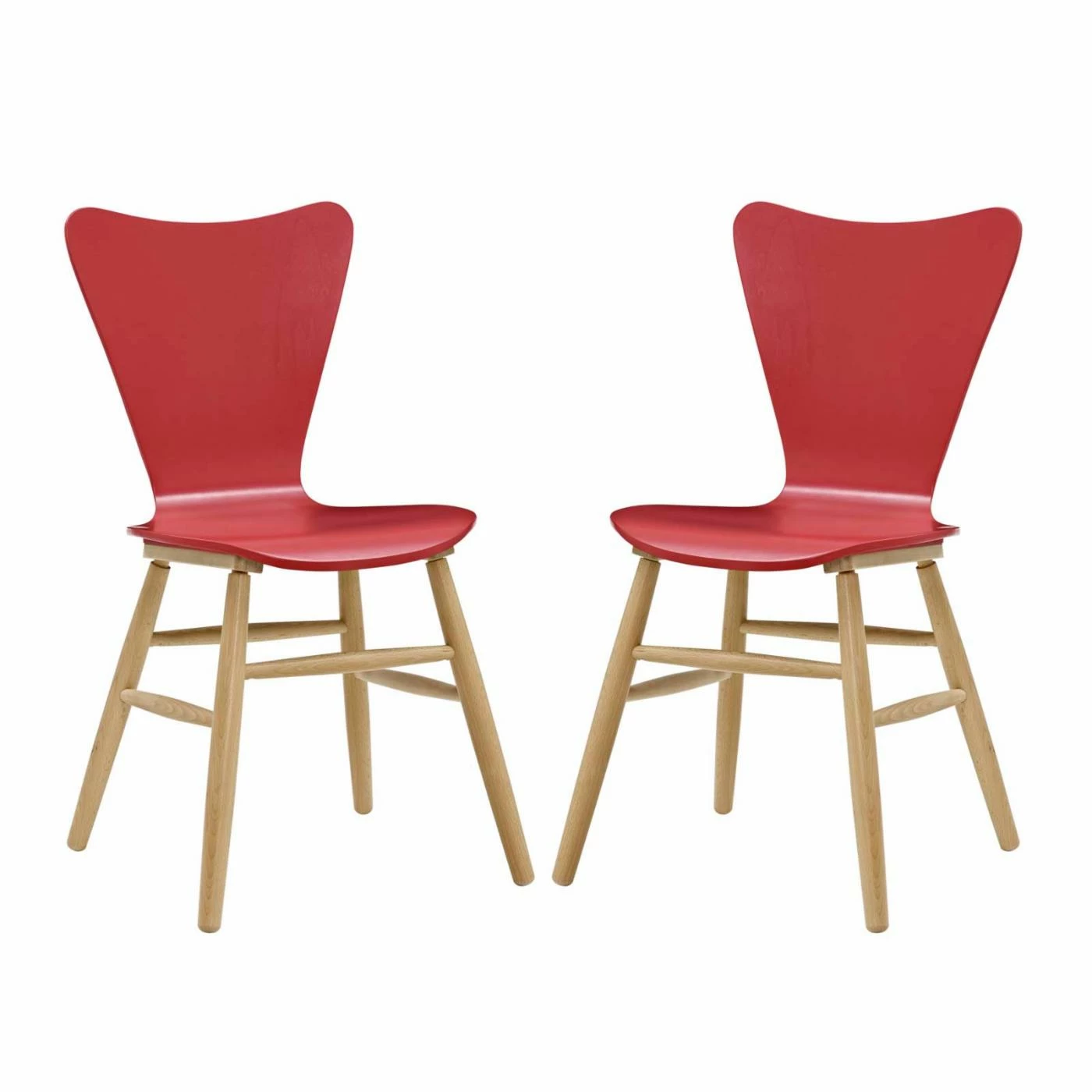 Top 10 ๐ฏ Side Chairs Modway Cascade Wooden Dining Side Chair - Set Of 2 ๐