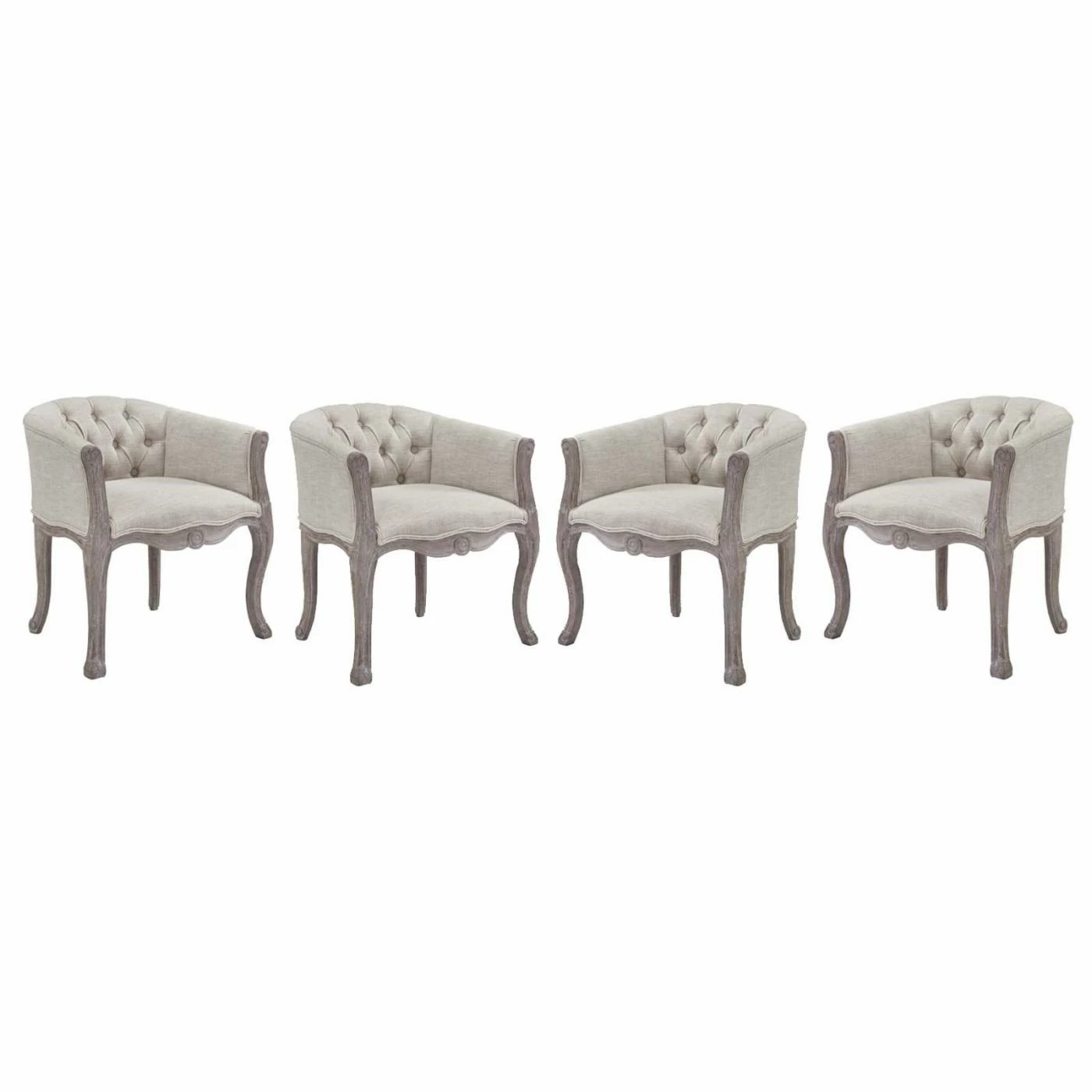 Top 10 β€οΈ Casual Dining Chairs Modway Crown Tufted Dining Arm Chair - Set Of 4 π