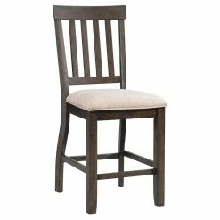 Cheap ✨ Side Chairs Picket House Furnishings Stanford Upholstered Slat Back Counter Height Dining Side Chair - Set Of 2 ❤️