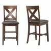 Best Sale ⌛ Counter Height Chairs Picket House Furnishings Alexa Counter Height Cross Back Dining Side Chair - Set Of 2 😀