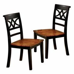 Discount 😍 Side Chairs Furniture Of America Seaberg Country 2 Tone Chair - Set Of 2 ❤️