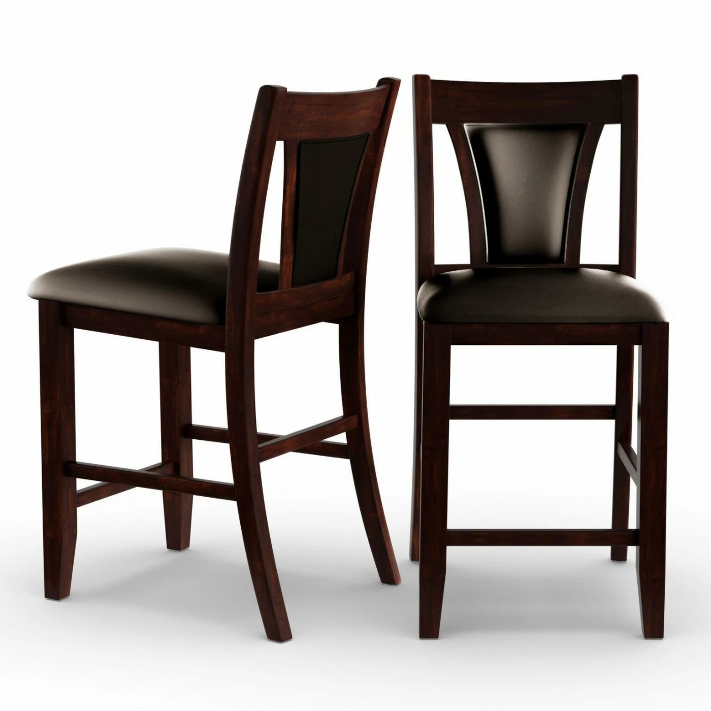 Best reviews of π Counter Height Chairs Furniture Of America Mullican Counter Height Leatherette Dining Chair - Set Of 2 β¨