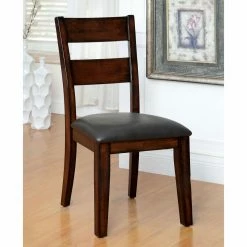 Discount 🥰 Furniture Of America Gibson Padded Leatherette Dining Side Chairs - Set Of 2 ❤️