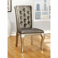 Brand new 😀 Side Chairs Furniture Of America Sylera Dining Chair - Set Of 2 💯