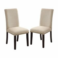 Promo ❤️ Casual Dining Chairs Furniture Of America Althea Contemporary Style Tufted Dining Chair- Set Of 2 😉