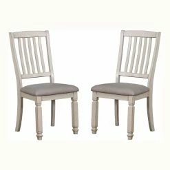Cheap 🎉 Side Chairs Furniture Of America Loretta French Country Weathered Dining Chair - Set Of 2 🌟