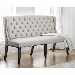 Best Pirce ✔️ Side Chairs Furniture Of America Aida Wingback Dining Bench ✔️