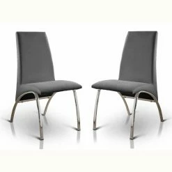 Deals 🎉 Side Chairs Furniture Of America Jinson Faux Leather Upholstered Dining Chair - Set Of 2 🎉