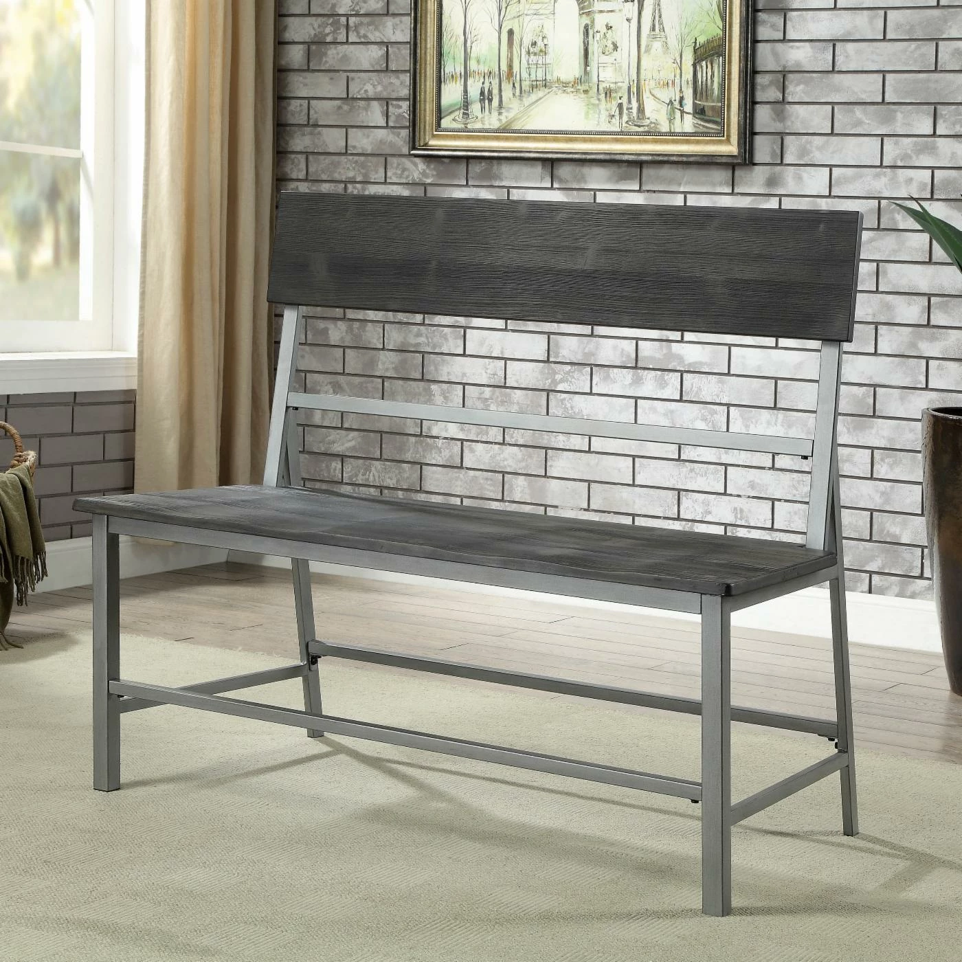 Best deal β¨ Side Chairs Furniture Of America Ballard Industrial Dining Bench π