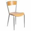 Hot Sale 👏 Side Chairs Flash Furniture Invincible 19.5 In. Metal Restaurant Chair With Wood Back And Seat ✨
