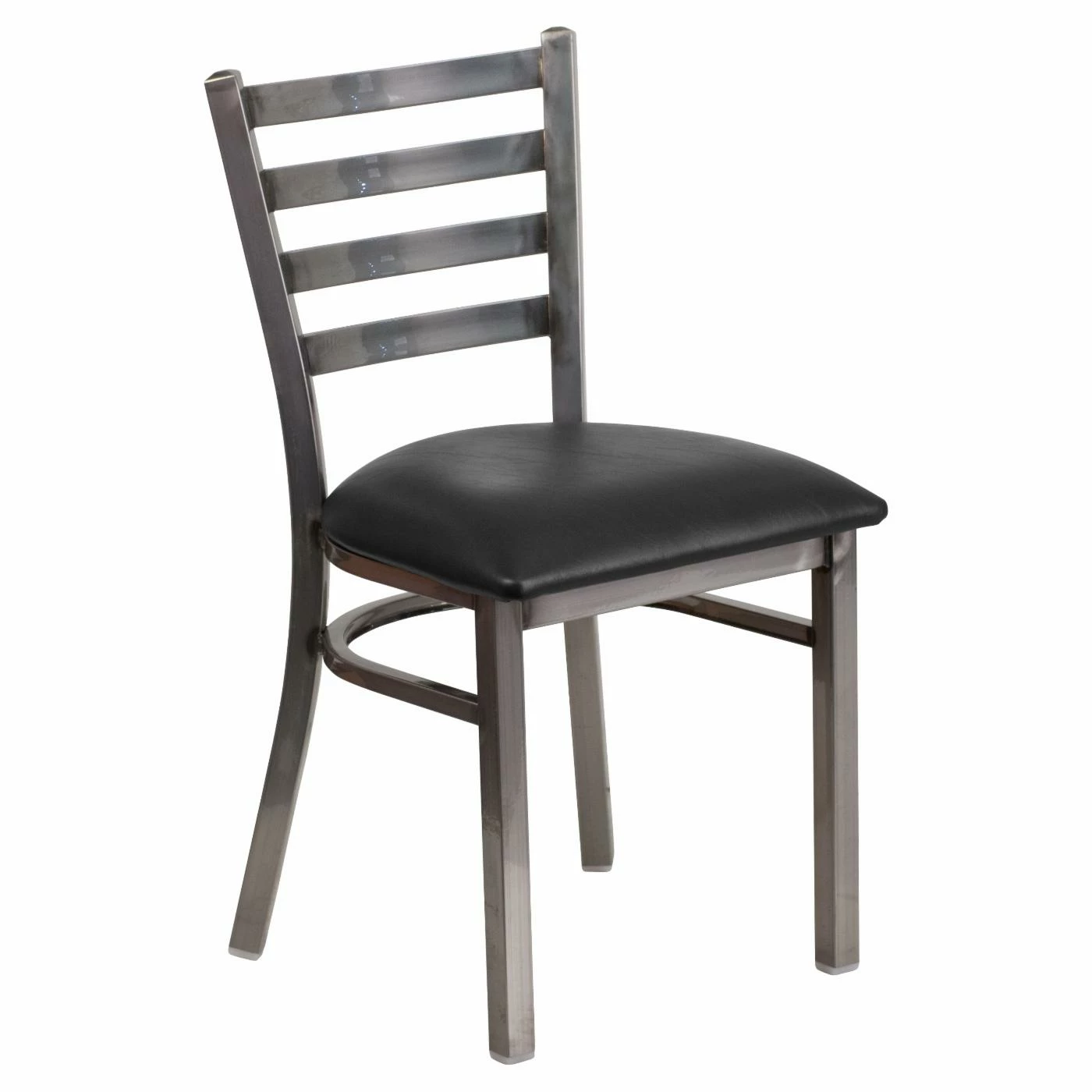 Deals π Side Chairs Flash Furniture Hercules 19.5 In. Clear π§₯ Coated Metal And Vinyl Ladder Back Restaurant Chair π₯°