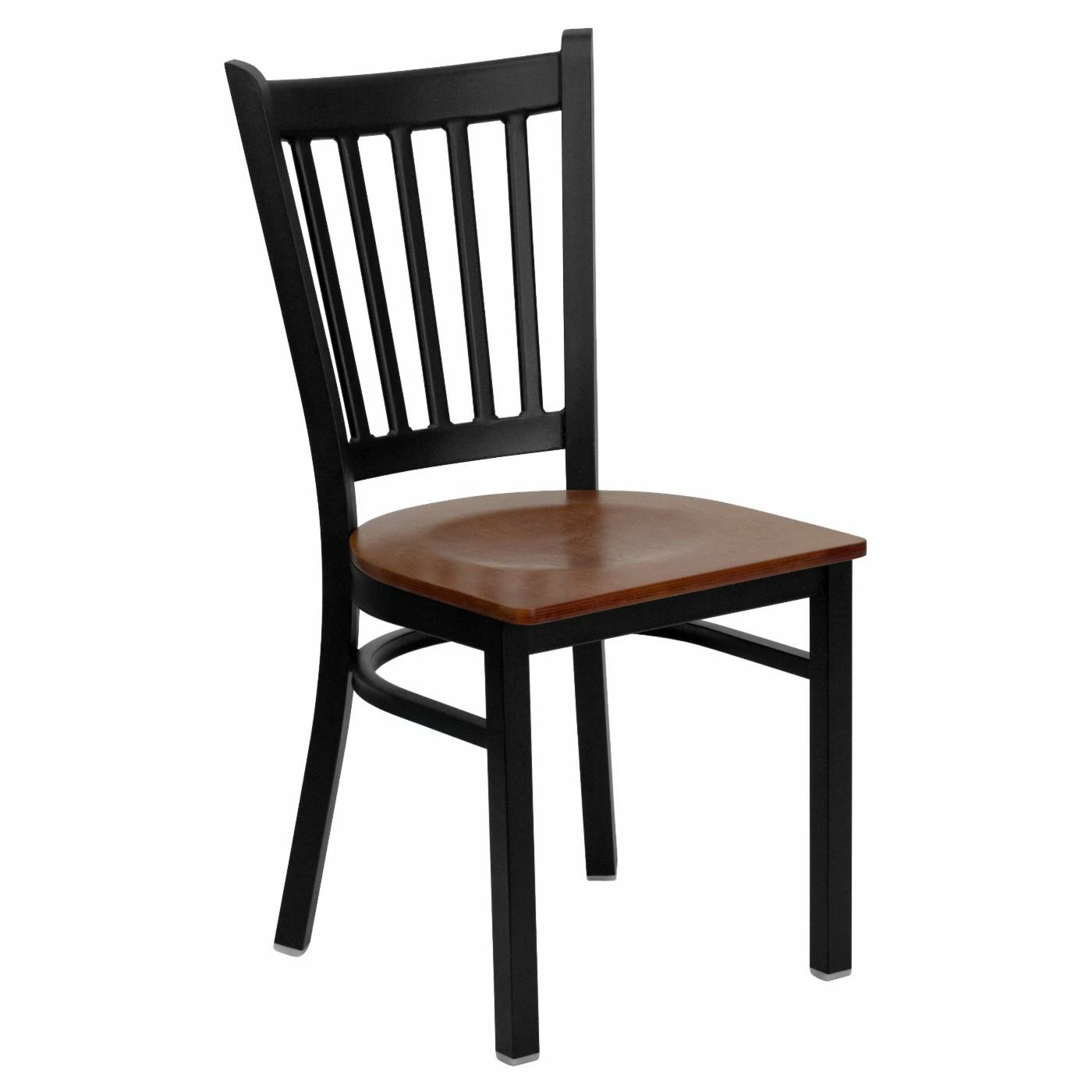 Best Pirce π Side Chairs Flash Furniture Hercules 17.25 In. Metal And Wood Vertical Slat Back Restaurant Chair π