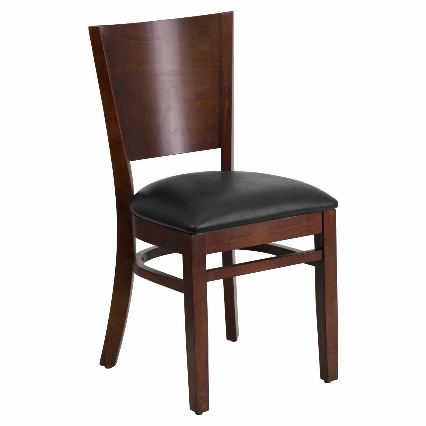 Cheap β€οΈ Side Chairs Flash Furniture Lacey 20 In. Walnut Solid Back Restaurant Chair With Vinyl Seat π