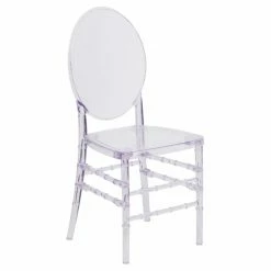 Buy 💯 Casual Dining Chairs Flash Furniture Flash Elegance Crystal Ice Stacking Florence Chair 😍