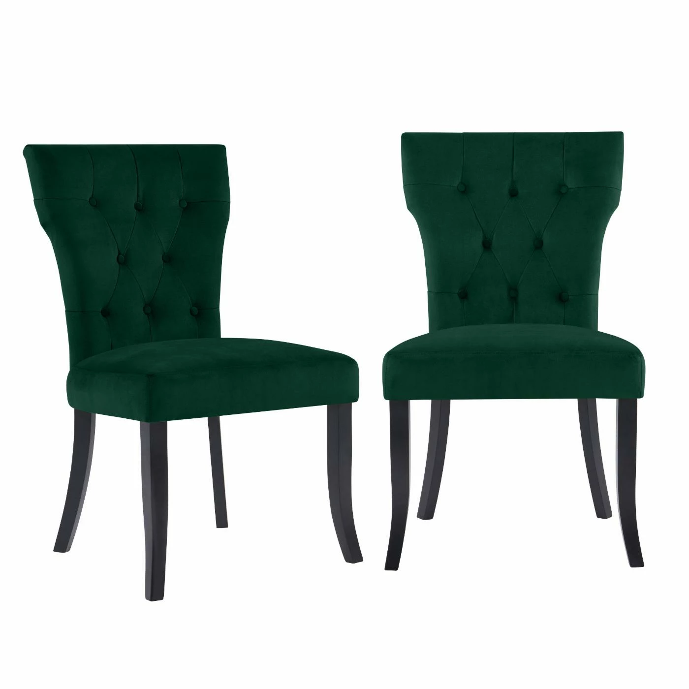 Promo β¨ Formal Dining Chairs Handy Living Sabra Velvet Diamond Button-Tufted Armless Chair - Set Of 2 π