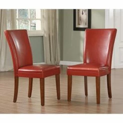 Cheapest 🎁 Casual Dining Chairs Weston Home Achillea Red Parsons Chair - Set Of 2 😀