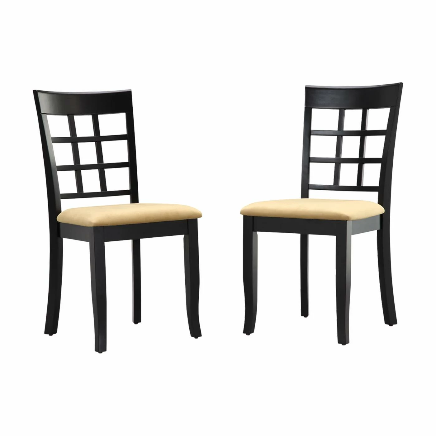 Hot Sale 𧨠Side Chairs Weston Home Tibalt Black Dining Chair - Window Back - Set Of 2 π₯