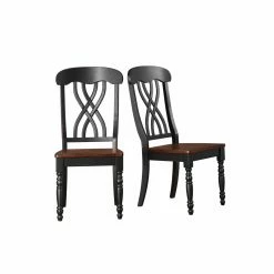 Best Sale 🌟 Side Chairs HumbleNest Homestead Cross Back Dining Side Chair - Set Of 2 🤩