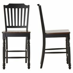Deals 🎉 Side Chairs HumbleNest Homestead Counter Height Distressed Dining Side Chair - Set Of 2 😉