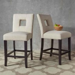 Cheap 👍 Side Chairs Weston Home Keyhole Counter Height Chair - Set Of 2 🎉