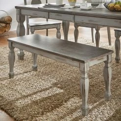 Cheapest ✔️ Side Chairs HumbleNest Famers Market Distressed Two Tone Bench 💯