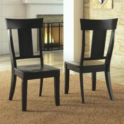 Buy 👍 Side Chairs HumbleNest Countryside Farmhouse Panel Back Dining Chair - Set Of 2 🛒