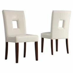Hot Sale 🔥 Side Chairs Weston Home Madelin Keyhole Dining Chair - Set Of 2 💯