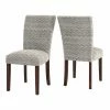 Deals 🥰 Formal Dining Chairs Weston Home Ayana Chevron Print Parsons Dining Side Chair - Set Of 2 💯