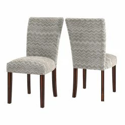 Deals 🥰 Formal Dining Chairs Weston Home Ayana Chevron Print Parsons Dining Side Chair - Set Of 2 💯