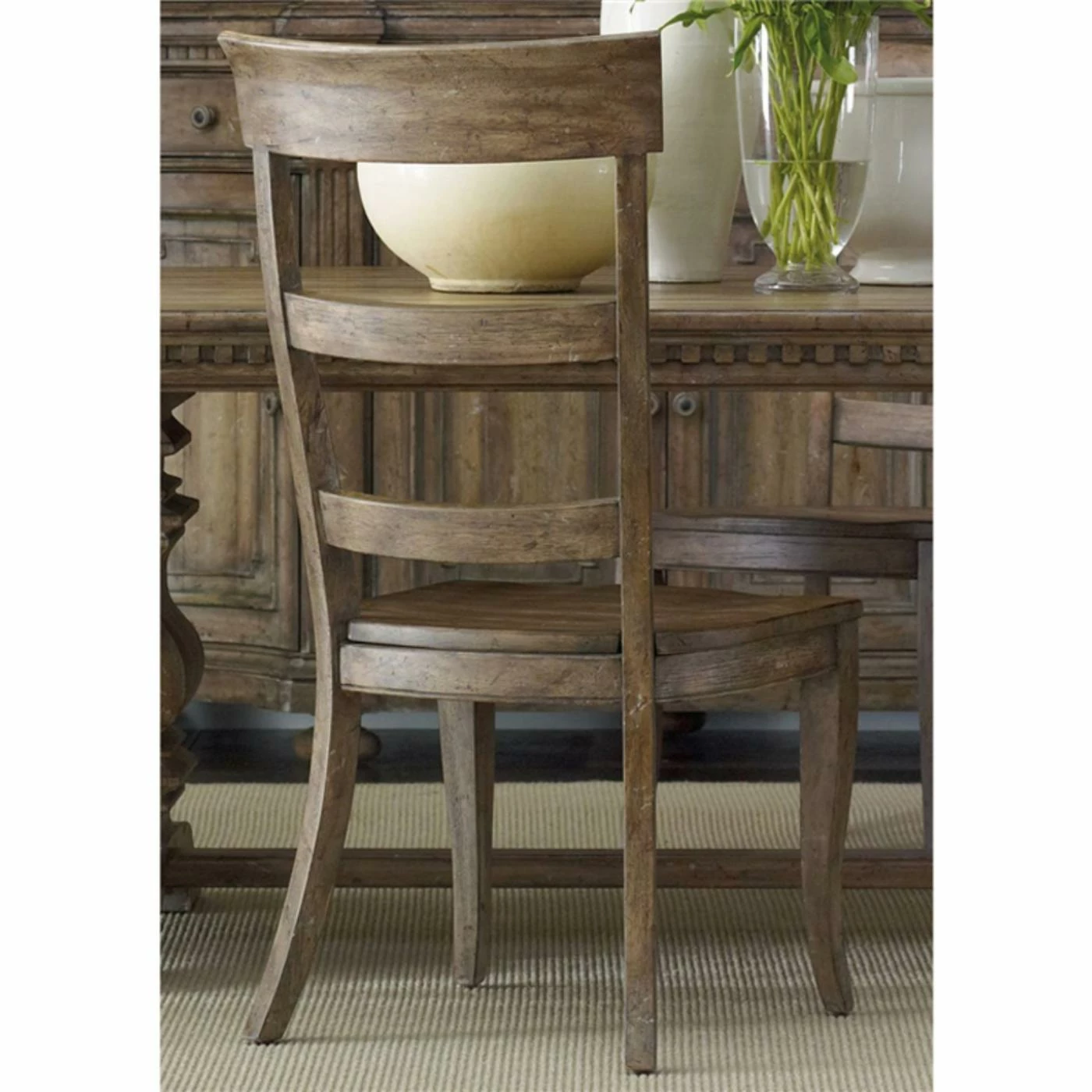 Outlet π Formal Dining Chairs Hooker Furniture Sorella Ladder Back Dining Side Chair - Antique Taupe - Set Of 2 π