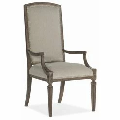 Cheapest π€© Formal Dining Chairs Hooker Furniture Woodlands Arched Upholstered Arm Chair π