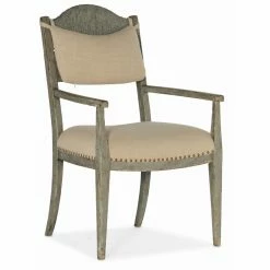 Best deal 👏 Formal Dining Chairs Hooker Furniture Alfresco Aperto Rush Arm Chair 🔔