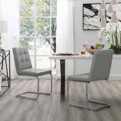 Coupon π Side Chairs Inspired Home Raymond Faux Leather Dining Side Chair - Set Of 2 π―