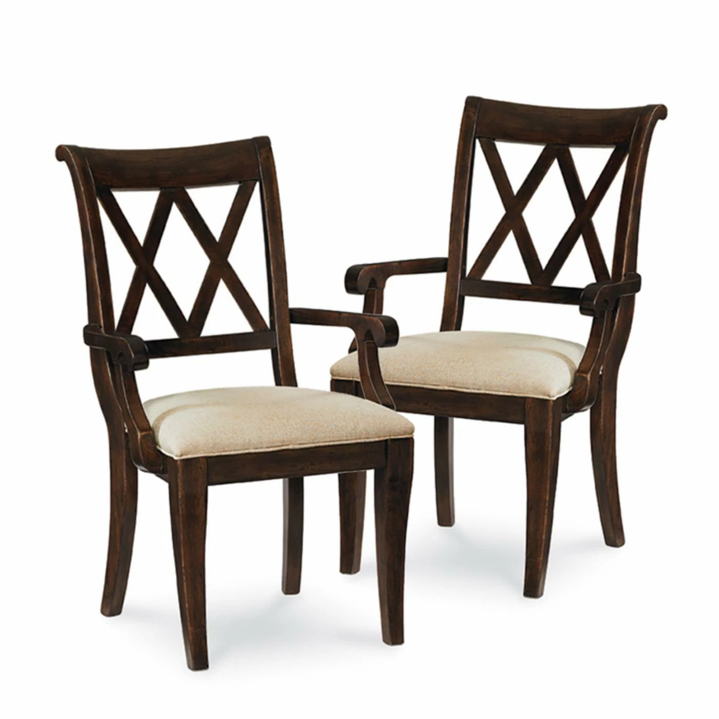 Hot Sale π Legacy Classic Furniture Casual Dining Chairs Legacy Classic Thatcher X Back Arm Chair - Set Of 2 π§¨