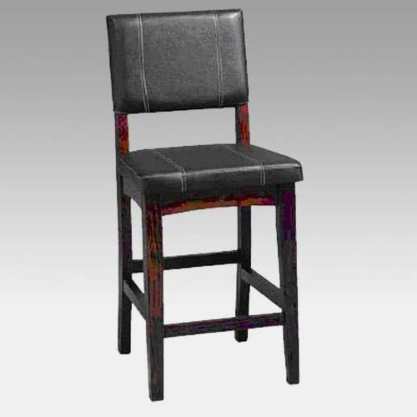 Brand new 🥰 Side Chairs Linon Milano 24 In. Vinyl Counter Stool - Dark Walnut ⌛