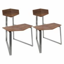 Buy 🌟 Side Chairs LumiSource Flight Modern Industrial Dining Chair - Set Of 2 🔥