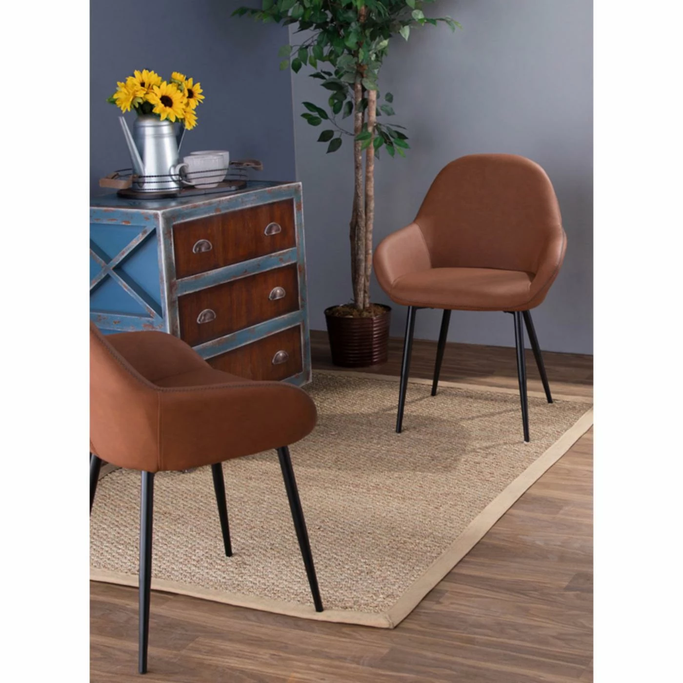 Best reviews of β¨ Casual Dining Chairs LumiSource Clubhouse Vintage Faux Leather Dining Arm Chair - Set Of 2 π