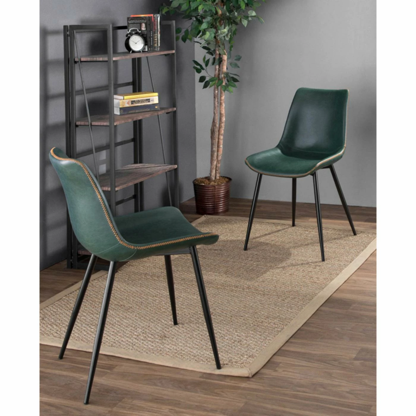 Cheap π Side Chairs LumiSource Durango Vintage Faux Leather Dining Side Chair - Set Of 2 π