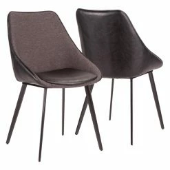 Best reviews of 😍 Casual Dining Chairs LumiSource Marche Contemporary 2 Tone Dining Side Chair - Set Of 2 🛒