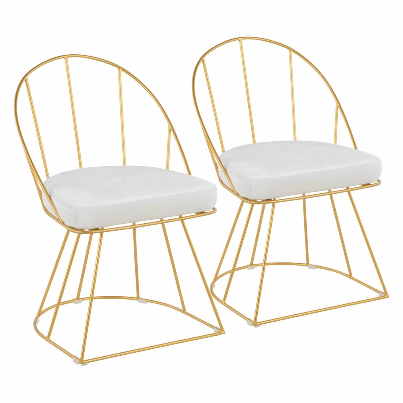 Top 10 π Side Chairs LumiSource Canary Velvet Dining Side Chair - Set Of 2 π