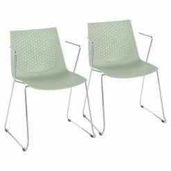 Deals 💯 Casual Dining Chairs LumiSource Matcha Dining Arm Chair - Set Of 2 🛒