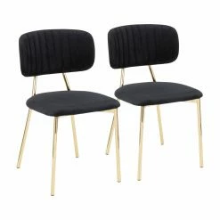 Budget π Side Chairs LumiSource Bouton Contemporary/Glam Dining Side Chair - Set Of 2 π