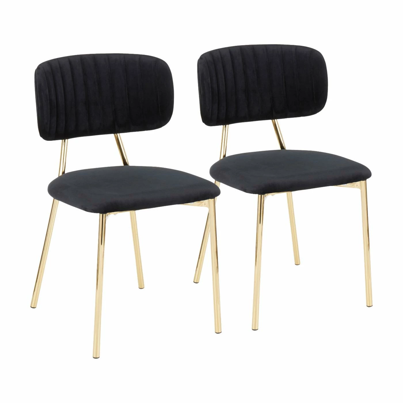 Budget ๐ Side Chairs LumiSource Bouton Contemporary/Glam Dining Side Chair - Set Of 2 ๐