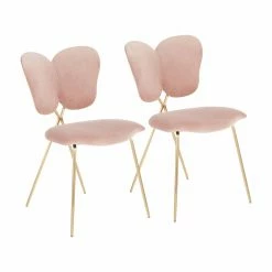 Best Pirce 🥰 Side Chairs LumiSource Madeline Contemporary/Glam Dining Side Chair - Set Of 2 ⌛