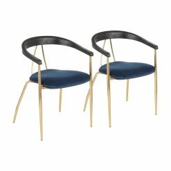 Cheapest π€© Casual Dining Chairs LumiSource Vanessa Contemporary Dining Arm Chair - Set Of 2 π₯°