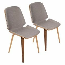 Deals 🔥 Side Chairs Lumisource Serena Mid-Century Modern Dining Chairs - Set Of 2 🌟