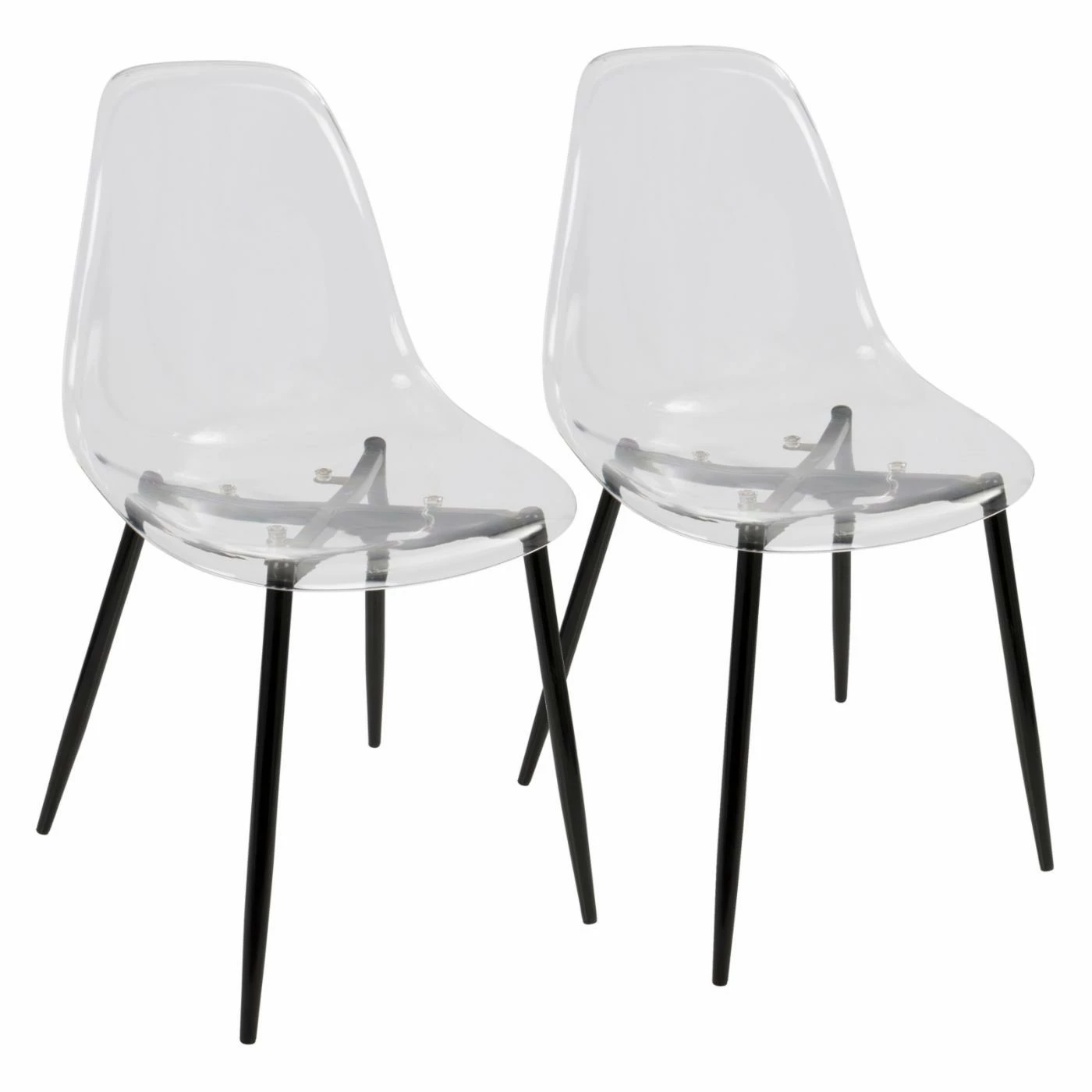 Top 10 π Side Chairs LumiSource Clara Mid-Century Modern Dining Chair - Set Of 2 π
