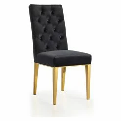 Cheap β€οΈ Side Chairs Meridian Furniture Inc Capri Velvet Dining Chair - Set Of 2 π