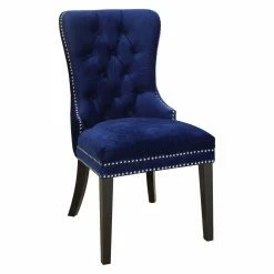 Budget π Formal Dining Chairs Meridian Furniture Inc Nikki Velvet Dining Chair - Set Of 2 π