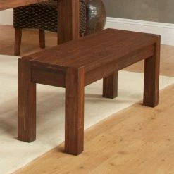 Best Sale π Modus Meadow Solid Wood Dining Bench - Brick Brown π